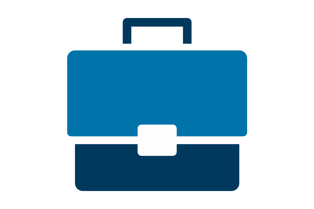 icon: blue briefcase
