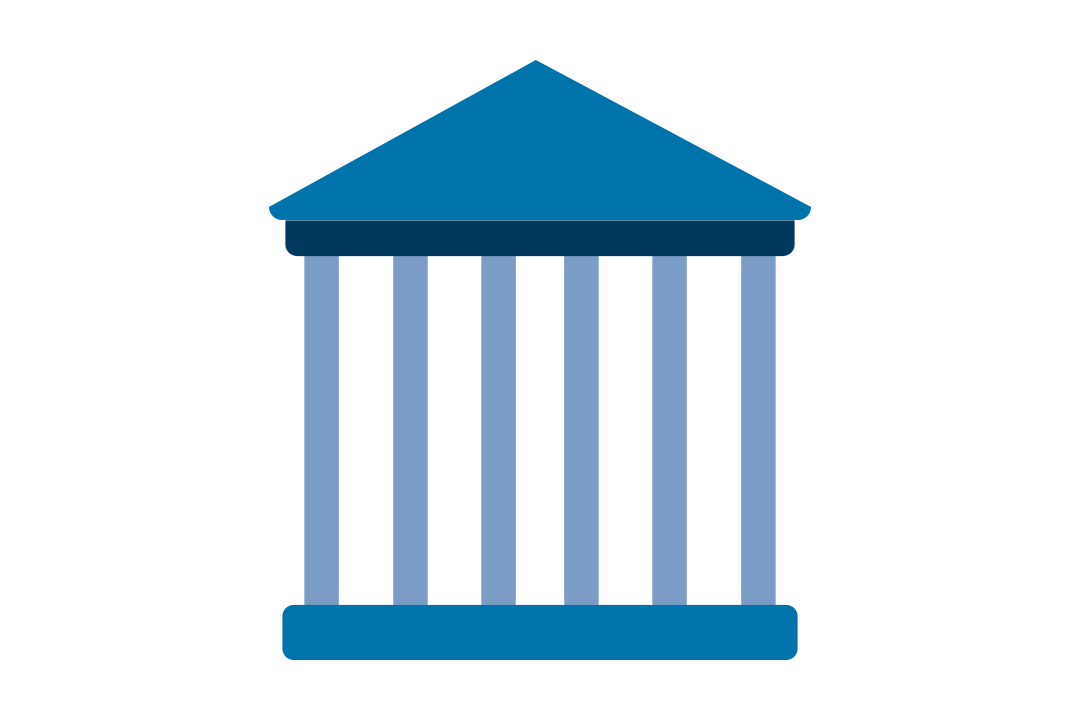 icon: a building with columns