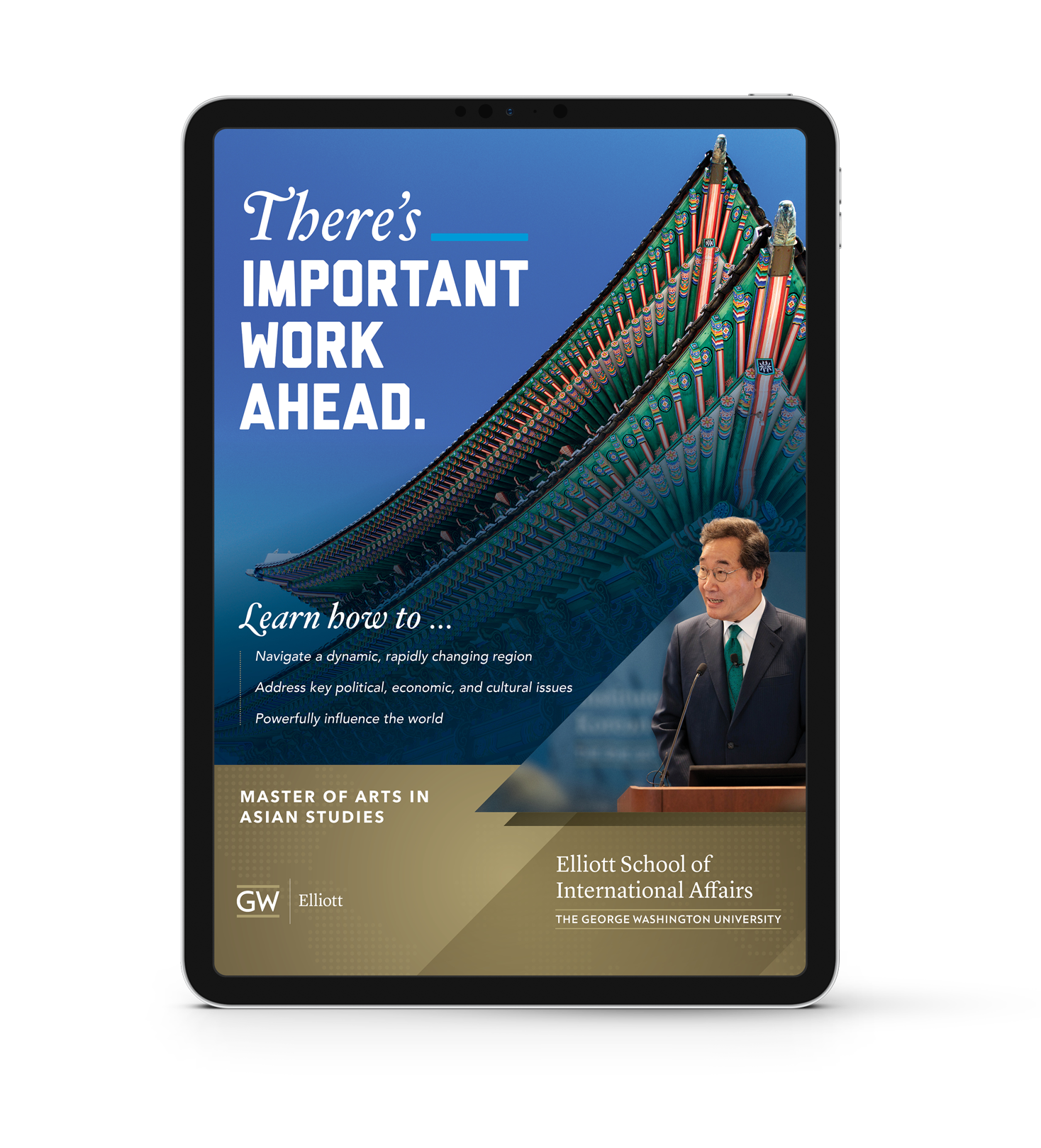 M.A. in Asian Studies - Program Preview iPad graphic