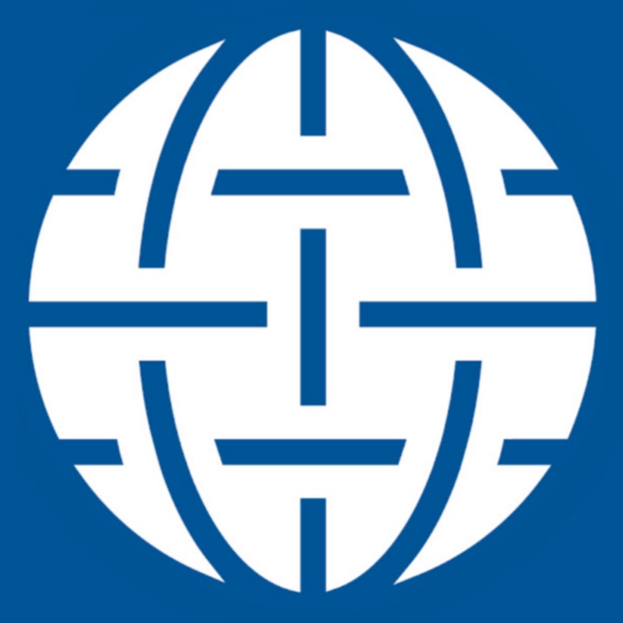 Atlantic Council Logo- blue and white circle with lines