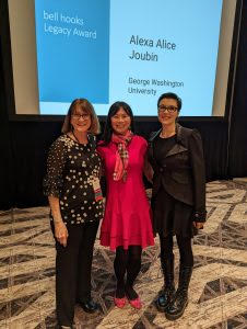 Picture of Professor Alexa Alice Joubin and attendees at bell hooks Legacy Award presentation