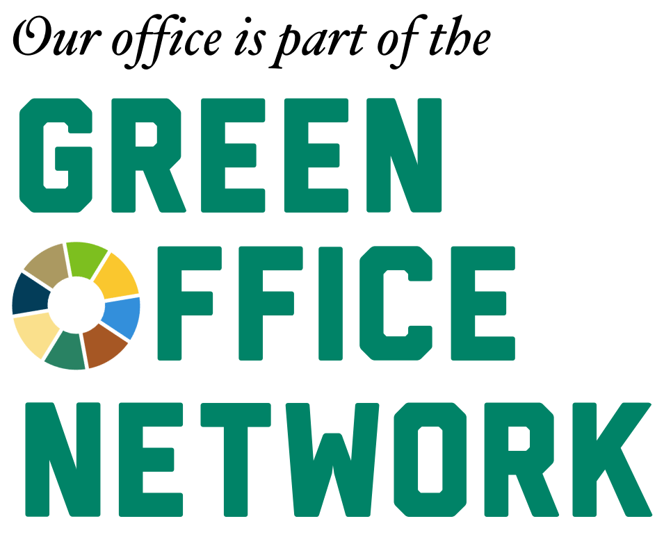 Our office is part of the Green Office Network