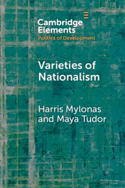 Book cover image: Varieties of Nationalistm, Harris Mylonas and Maya Tudor