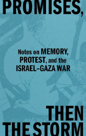 Book Cover Image: Promises then the Storm: Notes on Memory, Protest, and the Israel-Gaza War