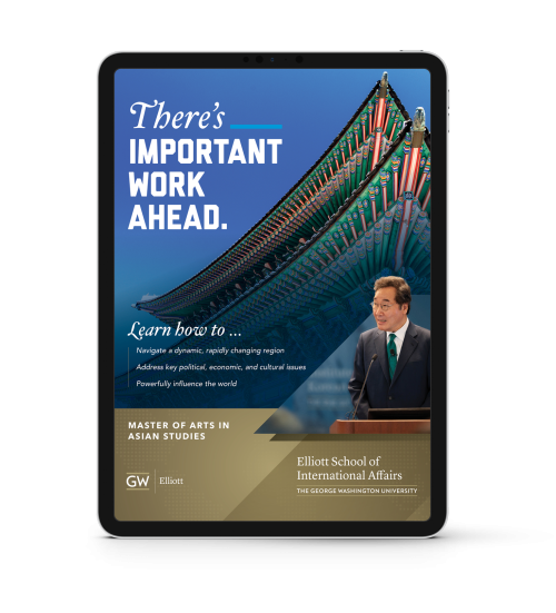 M.A. in Asian Studies - Program Preview iPad graphic