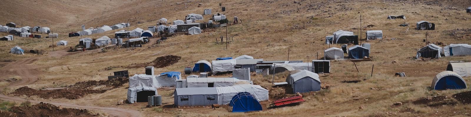 An IDP camp for Ezidis from the Sinjar (Shingal) region, after being displaced by the Islamic State.