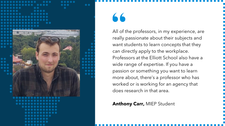 Anthony Carr, MIEP student, testimonial image.