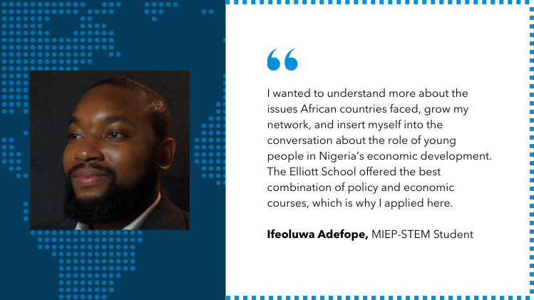 Ifeoluwa Adefope, MIEP-STEM Student, testimonial image.