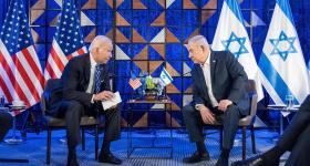 Joe Biden’s visit to Israel eleven days after the October 7 attacks.