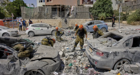 Israeli soldiers work amid the rubble of residential buildings destroyed by an Iranian missile strike that killed several people, in Beersheba, Israel, on Tuesday, June 24, 2025. (AP Photo/Bernat Armangue) Facebook Share Icon Twitter Share Icon Email Share Icon TOPICS: